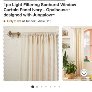 Opal House sunburst light filtering curtain
